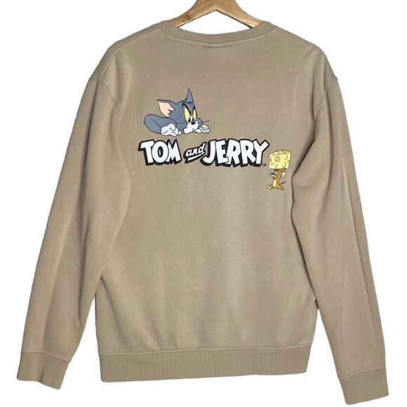 Tom and Jerry Sweatshirt Adult Oversized‎ Printed Retro Casual Cartoon Kidcore - Picture 4 of 13
